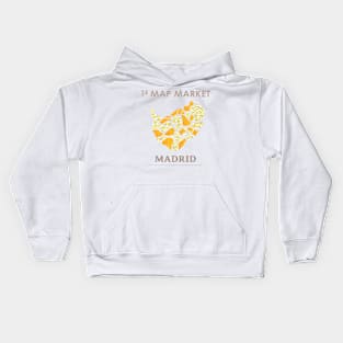 Madrid Map - Full Size - Kids Hoodie